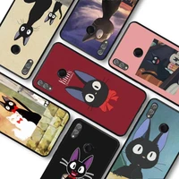 kikis delivery service cat phone case for huawei honor 10lite 10i 20 8x 10 funda for honor 9lite 9xpro back coque