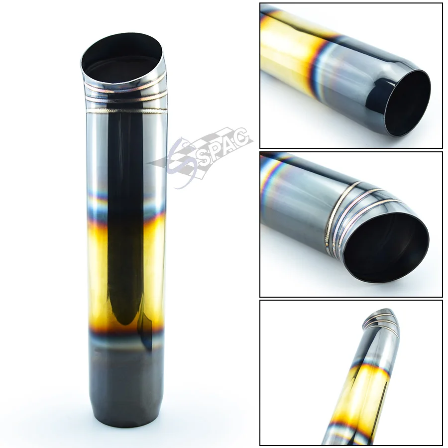 76 мм Универсальный выхлопной наконечник из нержавеющей стали золотого цвета |