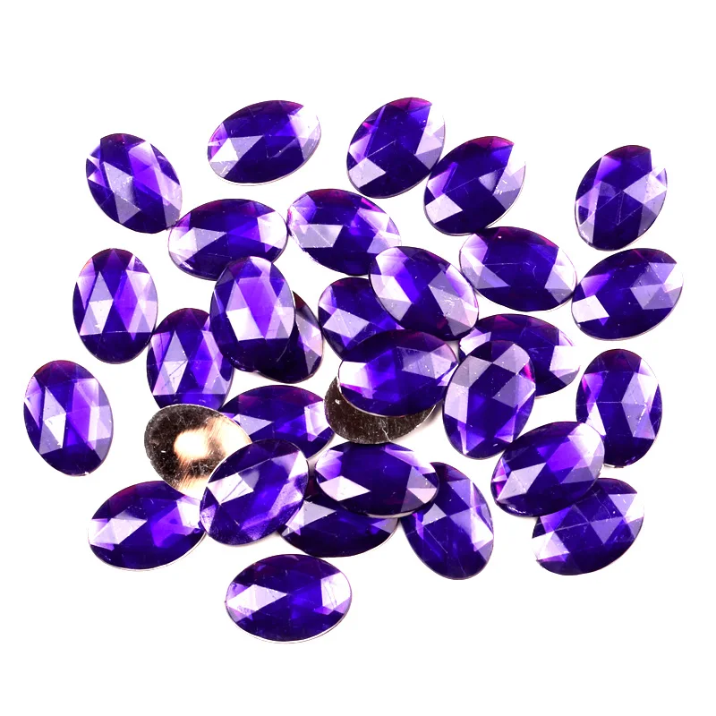 100 шт. Смешанные акриловые овальные задние фонарики для скрапбукинга