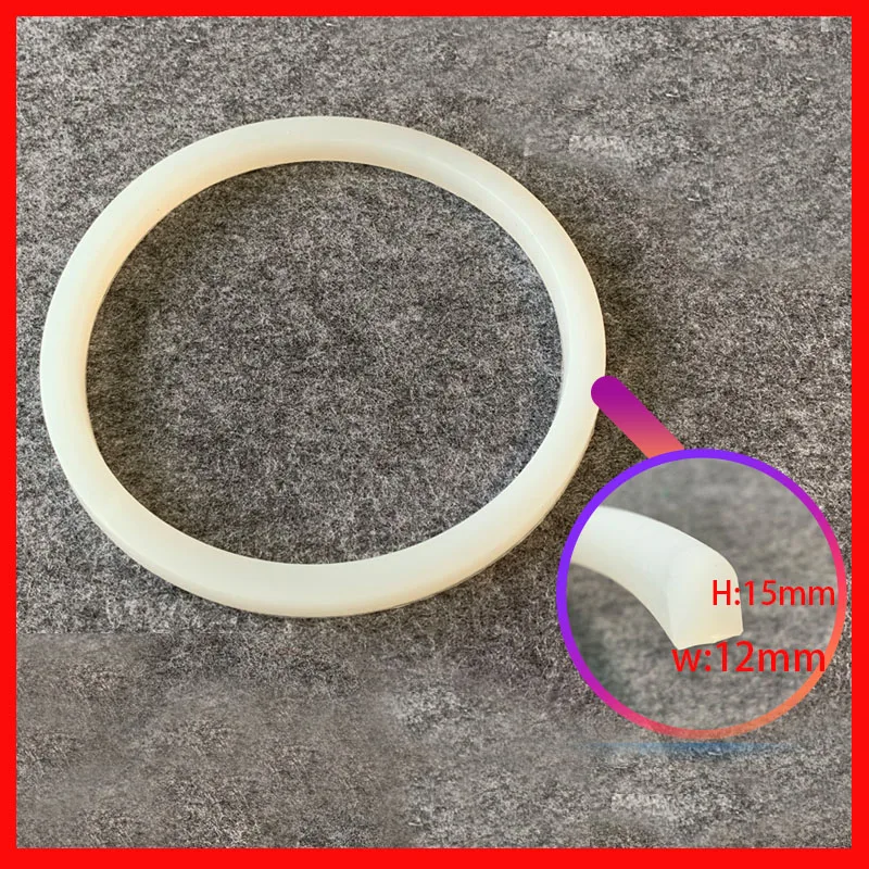 

Silicone Gasket for Round Pressure Manway Manhole 12x15mm profile Cover Replacement Sealing High Temperature Brewer