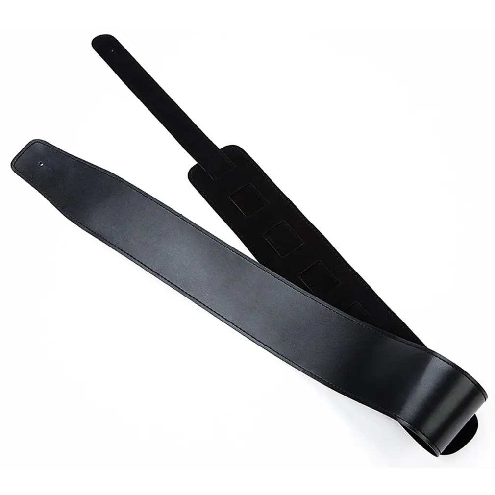 

1pc Guitar Bass Belt Guitar Straps Leather Belt Padded Shoulder Straps Guitar Strap Belt Thick Straps Black Guitar Accessories
