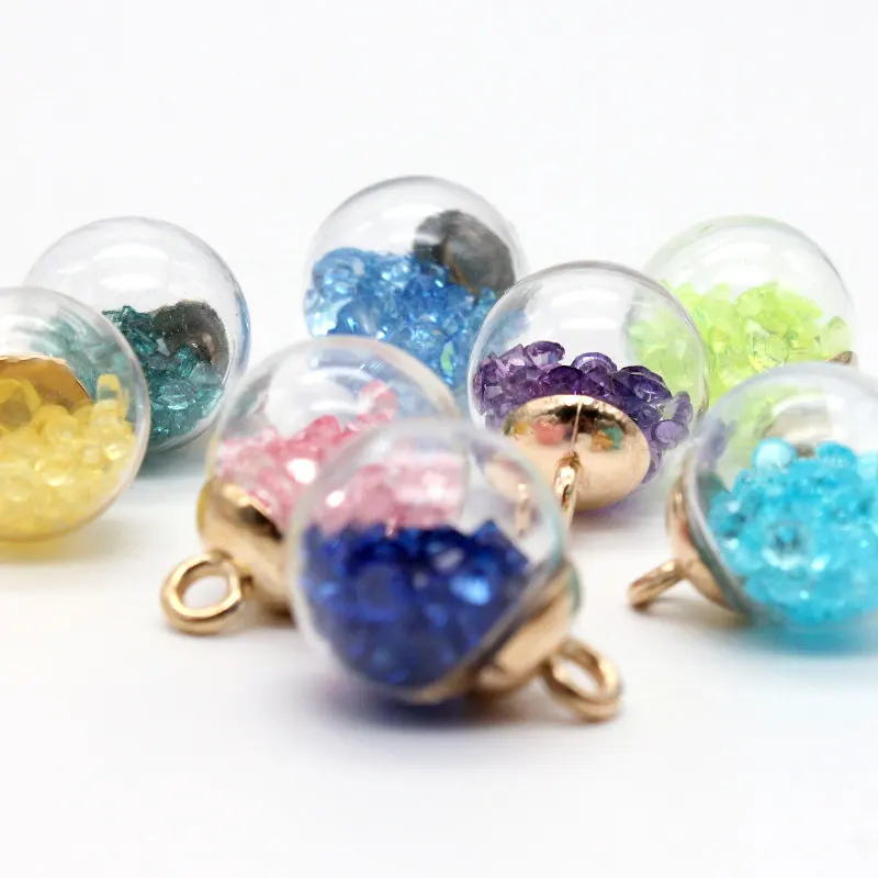 5 шт. 15 мм стеклянный шар цветной голая Бриллиантовая Корейская акриловая