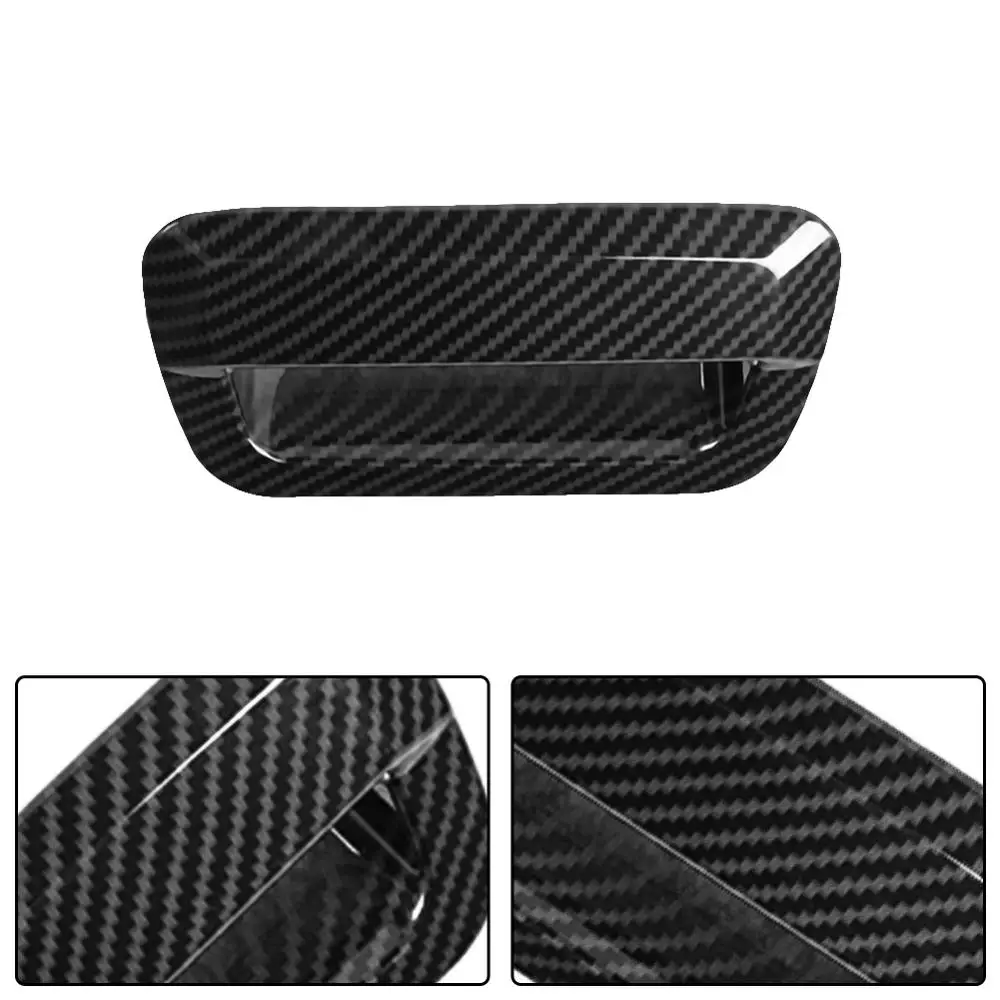 

Car Carbon Fiber Rear Trunk Door Handle Bowl Cover for Jeep Grand Cherokee 2014-2020