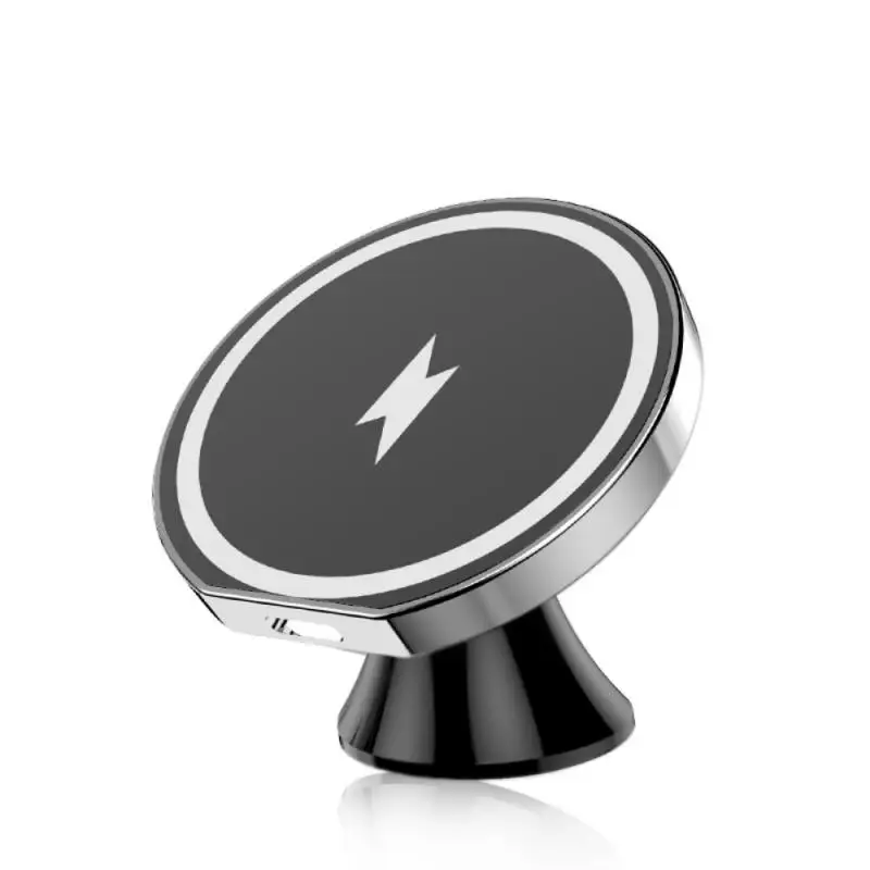 15W Magnetic Wireless Car Charger Phone Holder For IPhone 12 IPhone12 Pro Max Wireless Charging Car Phone Holder Dropship