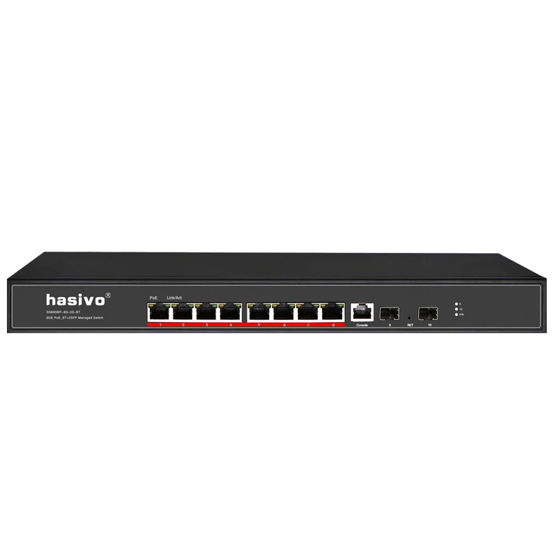 

Hi Power PoE managed switch with 4x90W PoE Gigabit port 4x30W PoE Gigabit port suitale for Hi power camera and devices