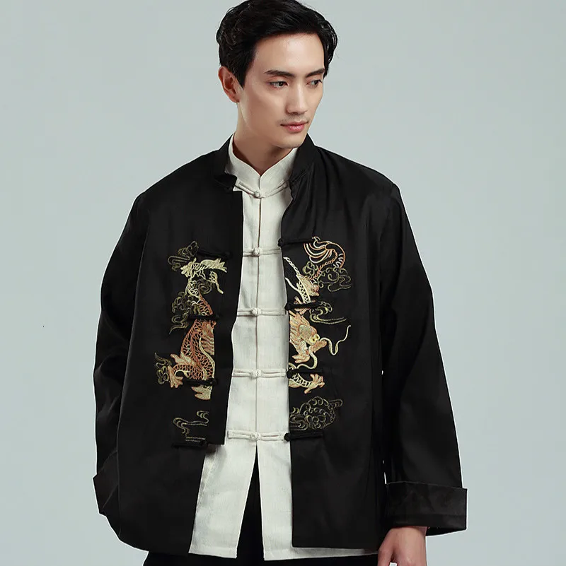 Новое поступление мужская верхняя одежда традиционный мужской костюм Тан с