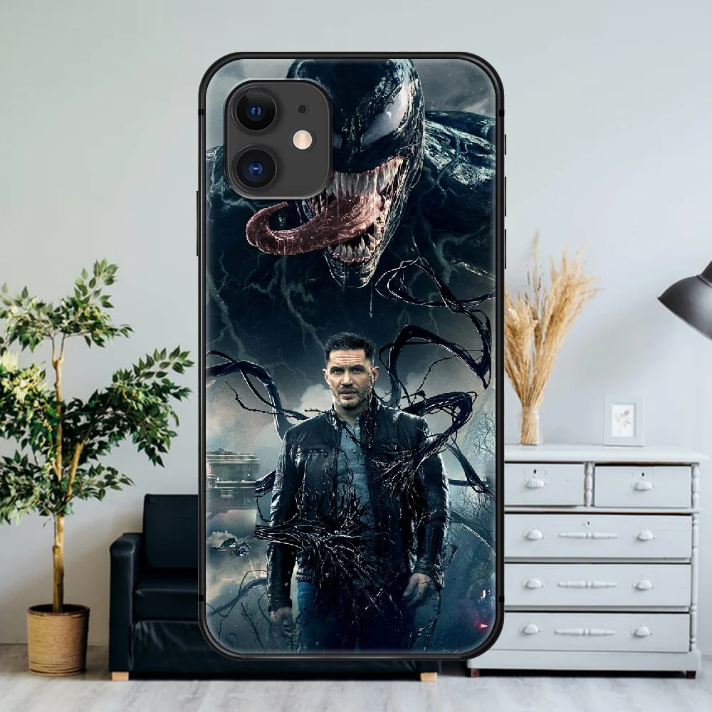 

Superhero Venom Tom Hardy Phone Case For iPhone 4 4s 5 5S SE 5C 6 6S 7 8 Plus X XS XR 11 12 Mini Pro Max 2020 black Coque
