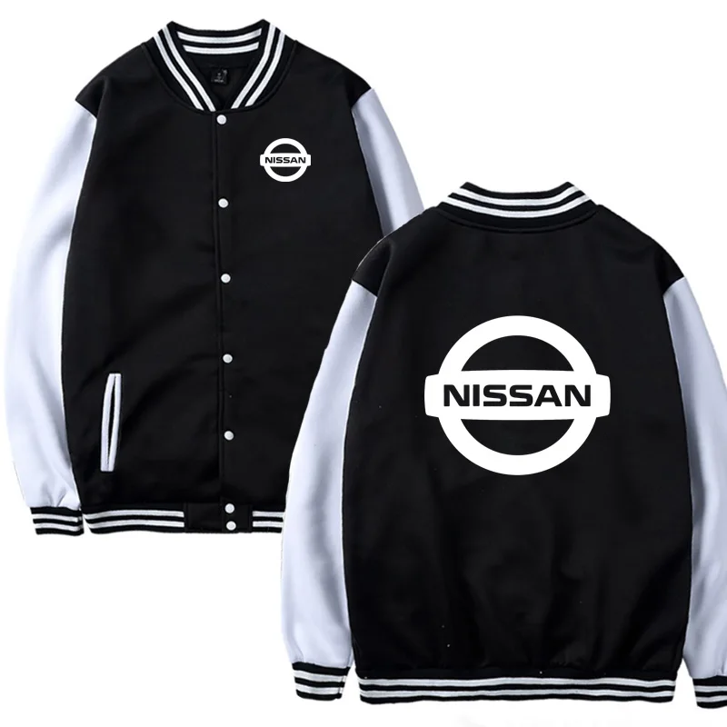 

NEW Mens Baseball uniform Nissan car Printed Baseball Jacket Men Casual Sweatshirts Harajuku Slim Fit Clothin