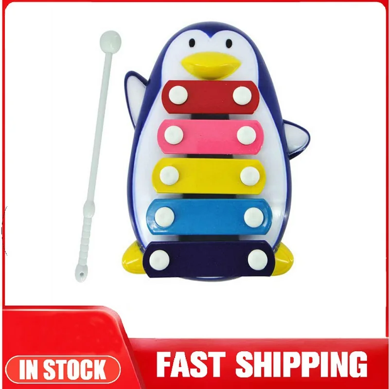 

Penguin Shape Colorful Children's Musical Instruments Cute Baby Kid Xylophone Educational Developmental Wooden Toys Kids Toys