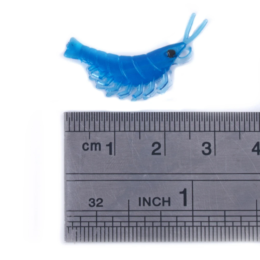 3.7CM 20pcs Soft Silicone Shrimp Fishing Lures 0.3g Small Freshwater Bait Carp Pike Bass pesca | Спорт и развлечения