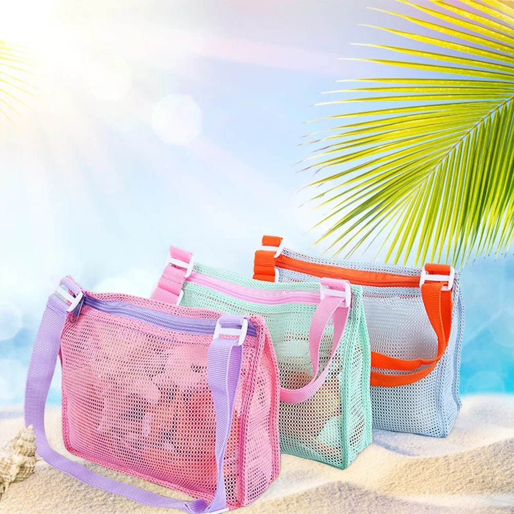 

Kids Toy Mesh Bag Beach Shell Collection Bag Sand Toy Storage Mesh Bag for Boys Girls Swimming Accessories