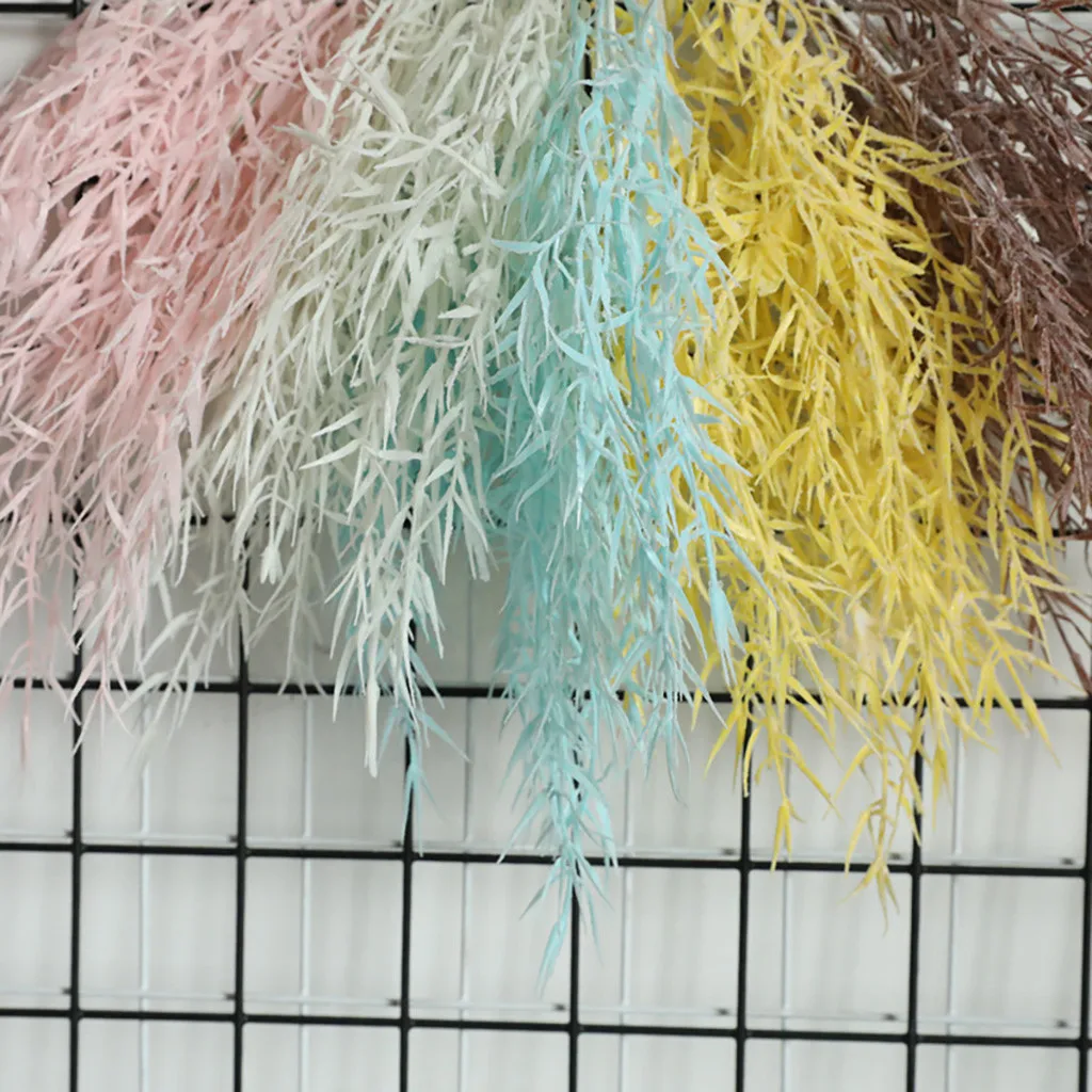 Тумана бамбук трава искусственные цветы для украшения Свадебный букет