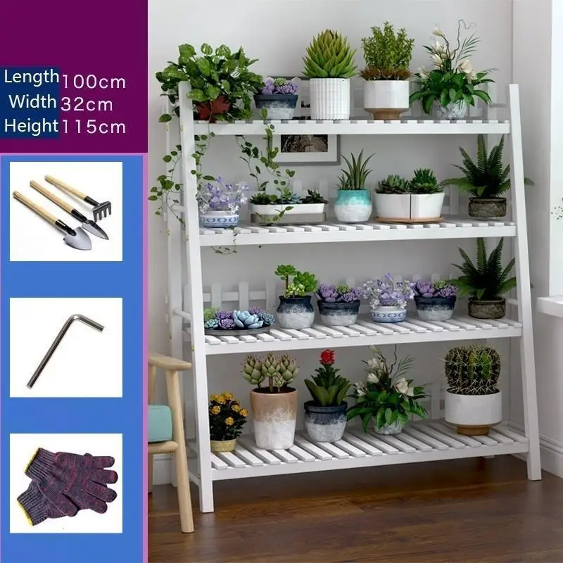 Flores Soporte Interior Estanteria Para Plantas plantenekken Wood Saksi Standi стойка для вырезания балконов полка