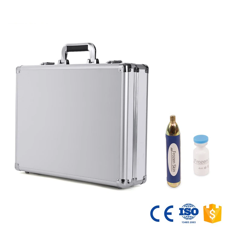 gun and 2kits Мезо пистолет cryo cool Co2 подъем против старения Сыворотки Frozen skin пистолет инжектор Прохладный Лифт уход за кожей лица машина - Цвет: gun and 2kits