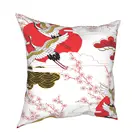 Наволочки для подушек с изображением японского журавля в азиатском стиле, наволочки для подушек с винтажным восточным традиционным узором, декоративные наволочки для дома 45*45 см