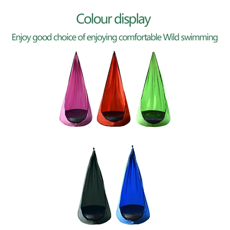 

Swing Chair Hammock Kids Swing Pod Single Home Children Creative Indoor Outdoor Garden Portable Hanging Seat 1