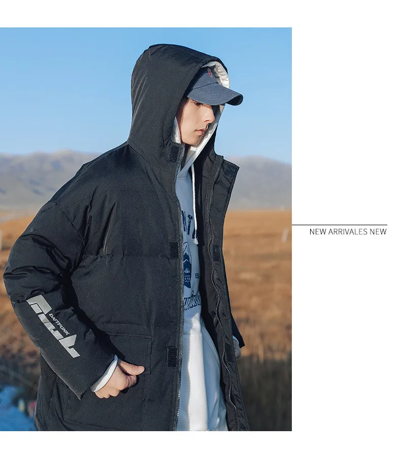

Winter Men's Coats Warm Thick Male Jackets Padded Casual Hooded Parkas Men Overcoats Mens Brand Clothing Cotton-padded 2020 NEW