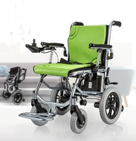 portable mobility electric lightweight wheelchair rear control remote folding wheelchair for old elderly disabled aged