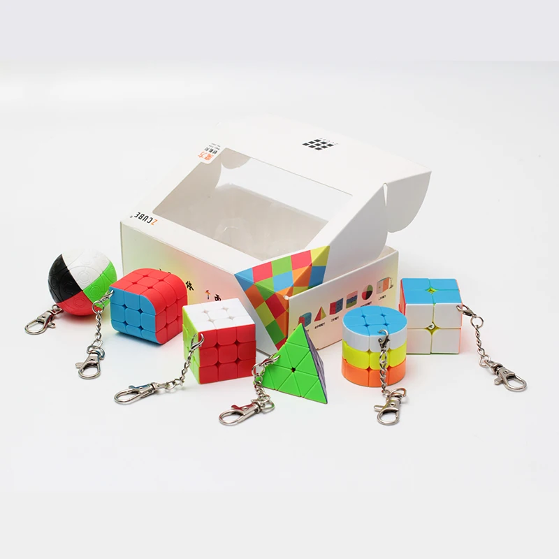 Z CUBE Комплект 6 штук/Подарочный набор из мини Волшебный куб Cube 2x2x2 3x3x3 магический