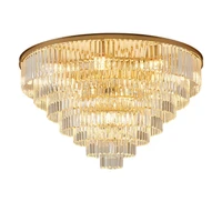 led postmodern gold black designer crystal round lamparas de techo ceiling lights ceiling light ceiling lamp for foyer bedroom