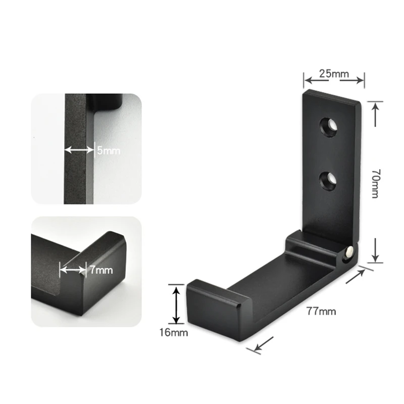 

Headphones Foldable Stand Holder Aluminum Alloy Wall Hanger Hook Bracket Universal Earphone Family Convenience Stand For Sony