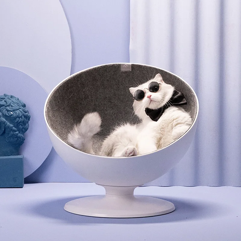 

Cool Summer Cat Bed Rotatable Cat Litter Four Seasons Available Cat Litter 360 Degree Slow Comfortable cats products for pets