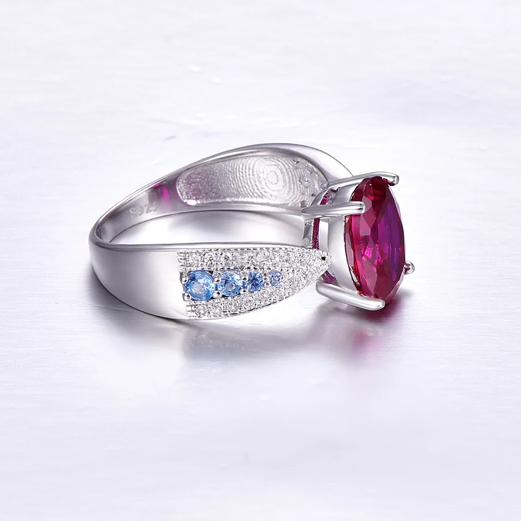 Оптовая продажа Ювелирное кольцо из красного драгоценного камня имитация