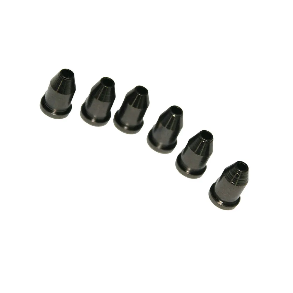 

6pcs Bullet Shape External Thread Guitar String Caps Mounting Buckle Through Body Ferrules Bushing Parts Guitar Accessories (Sil