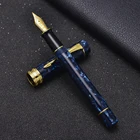 Перьевая ручка Jinhao 100A из смолы, зажим со стрелками, иридиевая ручка для делового офиса и школы, с преобразователем