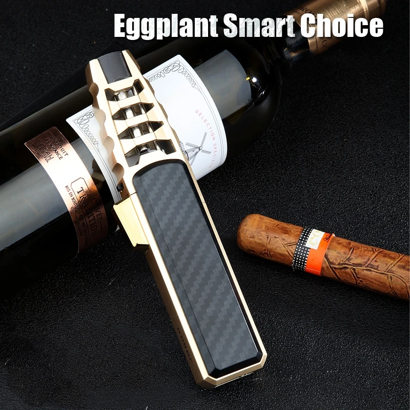 

2021 New Outdoor Pen Spray Gun Jet Butane Pipe Lighter Kitchen BBQ Metal Torch Turbo Windproof Cigar Lighter Gadgets For Men