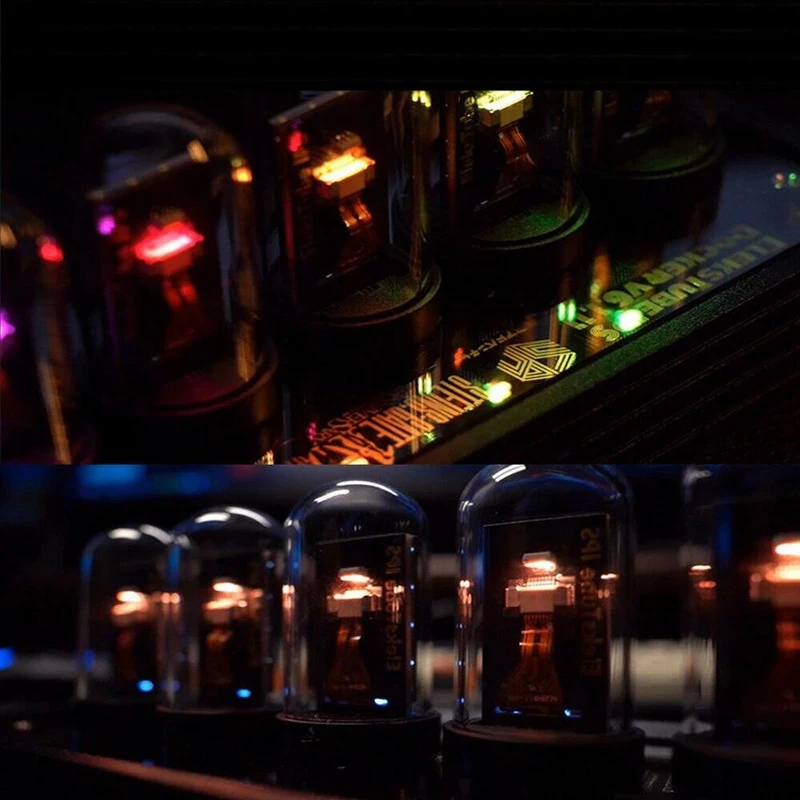 Часы в стиле киберпанк с RGB подсветкой цветные светящиеся светодиодсветодиодный