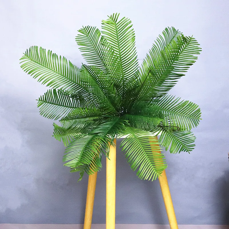 Большие искусственные зеленые растения пластиковое Кованое железное дерево