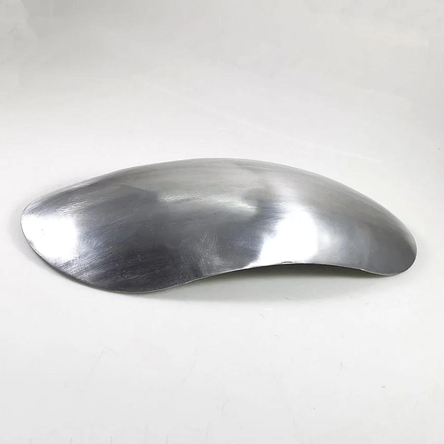 

Retro Unpainted Silver Metal Motorcycle Short Front Fender Universal Motorbike Mudguards For Benelli Triumph Ducati Choppers