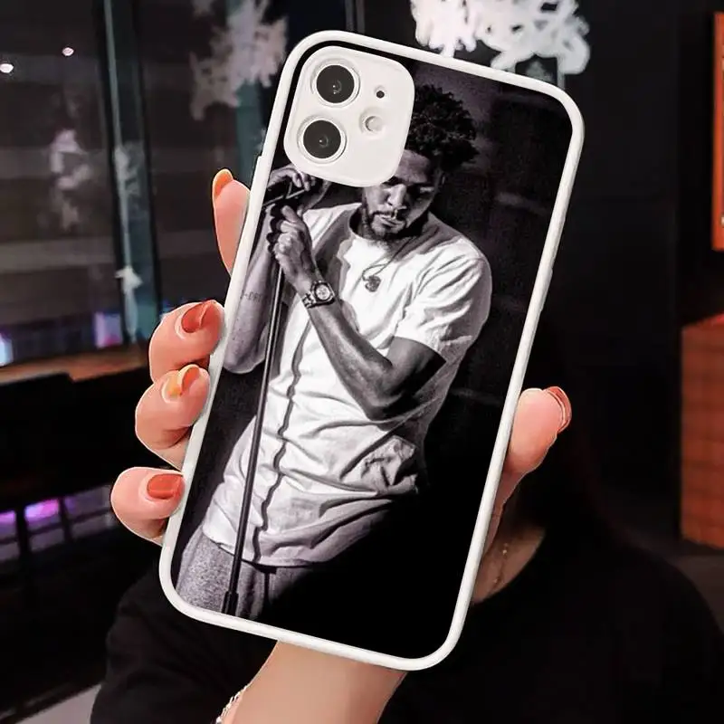 

American Rapper J Cole Phone Case Matte Transparent for iPhone 7 8 11 12 s mini pro X XS XR MAX Plus cover funda