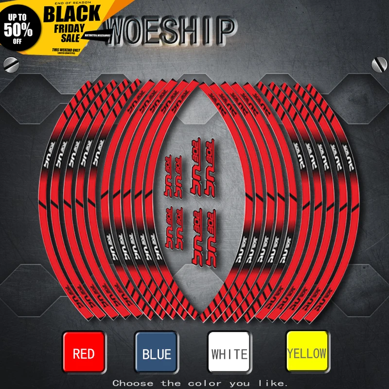 

20X Fit BENELI TNT300 Motorcycle inner wheel Stickers rim reflective decoration decals