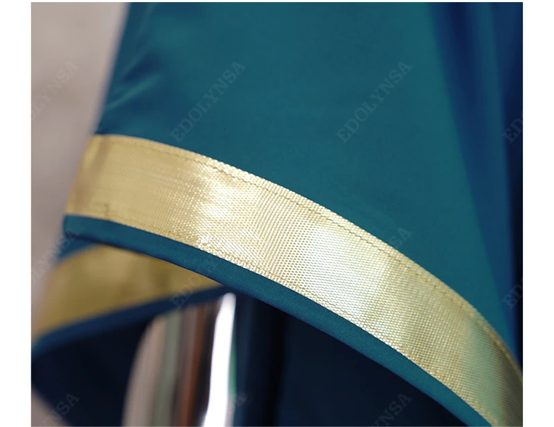 

Lake Blue Bordered With Gold Kaftan Casual V-neck Bats Sleeve Summer Beach Dress Cotton Tunic Women Plus Size Maxi Dresses Q1135