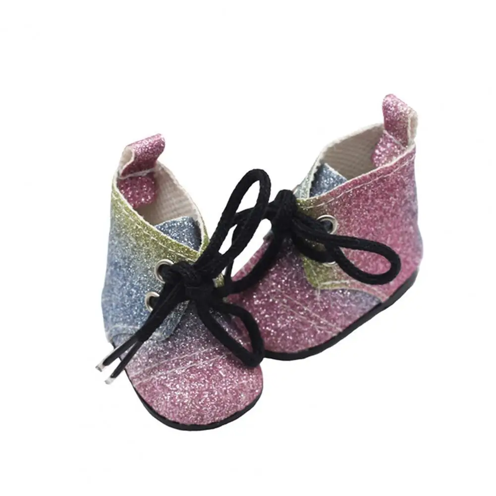 

1 Pair Decorative Doll Shoes Toy Multifunctional Leisure Design Dress up Baby Doll Shoes Kid Toy for Entertainment