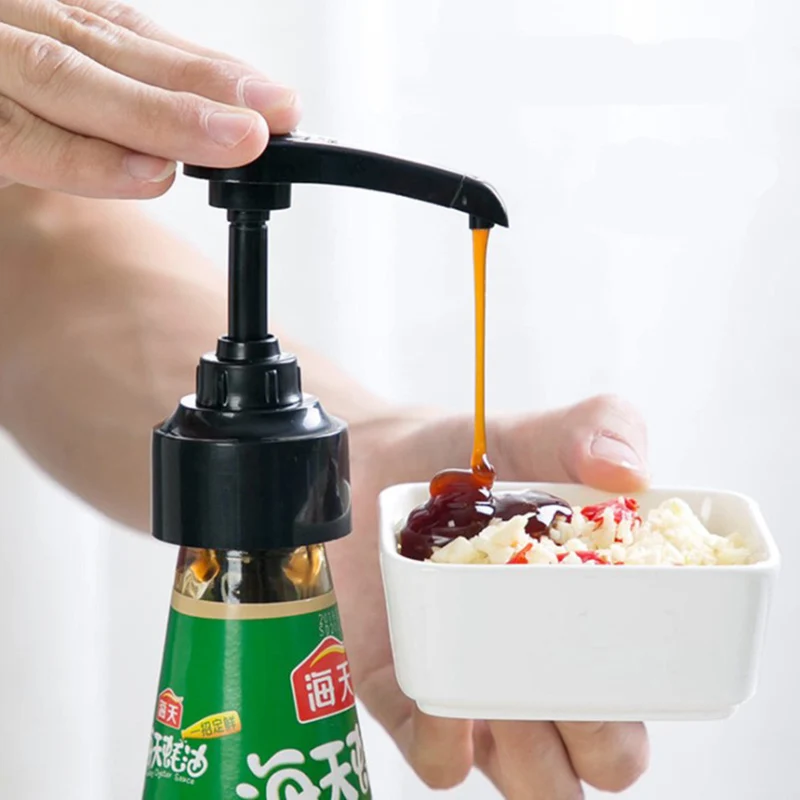 

Syrup Bottle Nozzle Pressure Oil Sprayer Household Push Type Kitchen Supplies