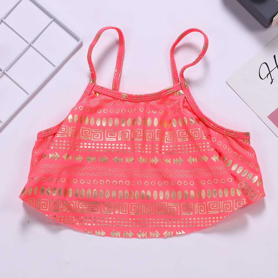 Купальный костюм для девочек подростков 5 12 лет купальный из двух предметов