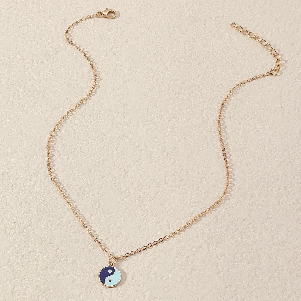 Модные металлические геометрические ожерелья Женская винтажная цепочка на шею