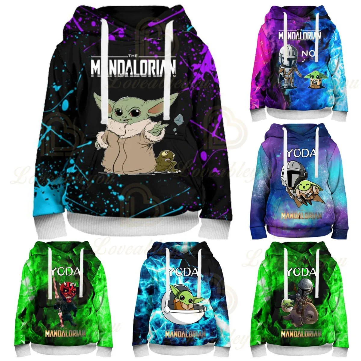 

Disney Baby Yoda Mandalorian 3d Sweatshirt Christmas Boys and Girls Tops Hoodies Teen Clothes Cute Streetwear Kids Hoodie