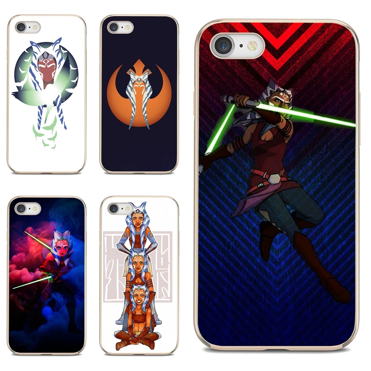 

Soft Cases movie-Ahsoka-Tano For Apple iPhone 10 11 12 Pro Mini 4S 5S SE 5C 6 6S 7 8 X XR XS Plus Max 2020