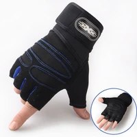 cycling half finger gloves anti skid shockproof breathable thickened shock absorption pad wrist protection moisture wicking