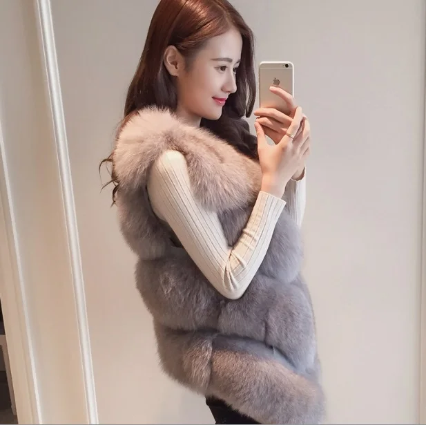 Мех casaco Inverno женское меховое пальто 2019 Зимний толстый меховой жилет из