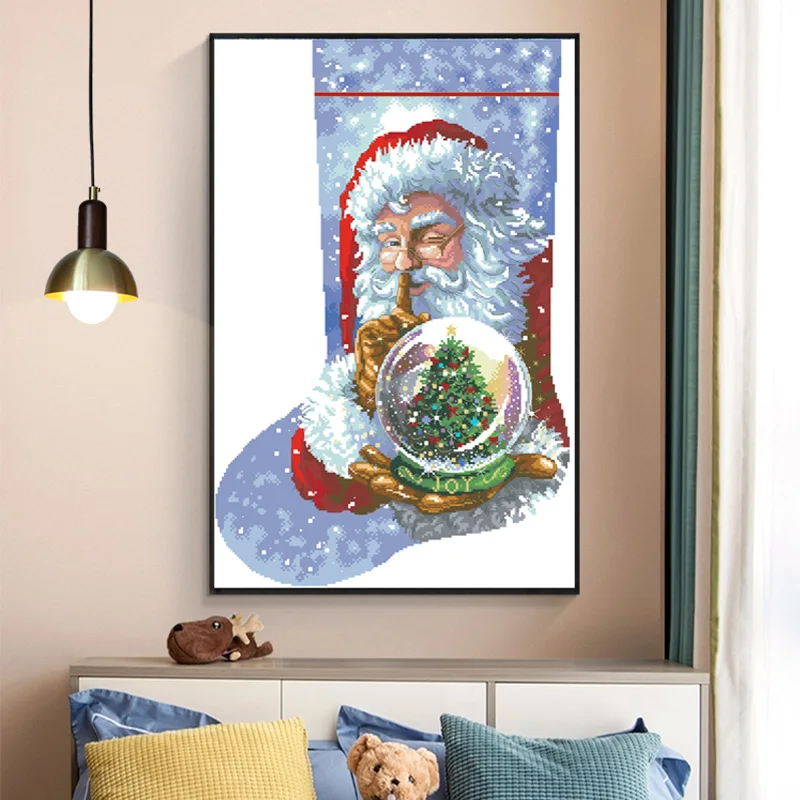 Наборы для вышивки крестиком Санта-Клаус рисунок вышивка на холсте с нитями 11CT 14CT