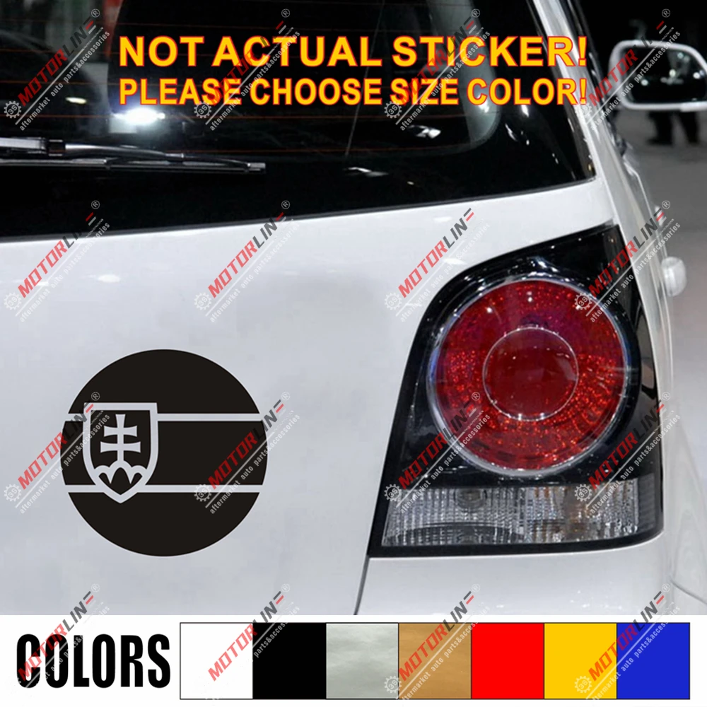 Наклейка с флагом Словацкой Словакии Виниловая наклейка для автомобиля Круглый