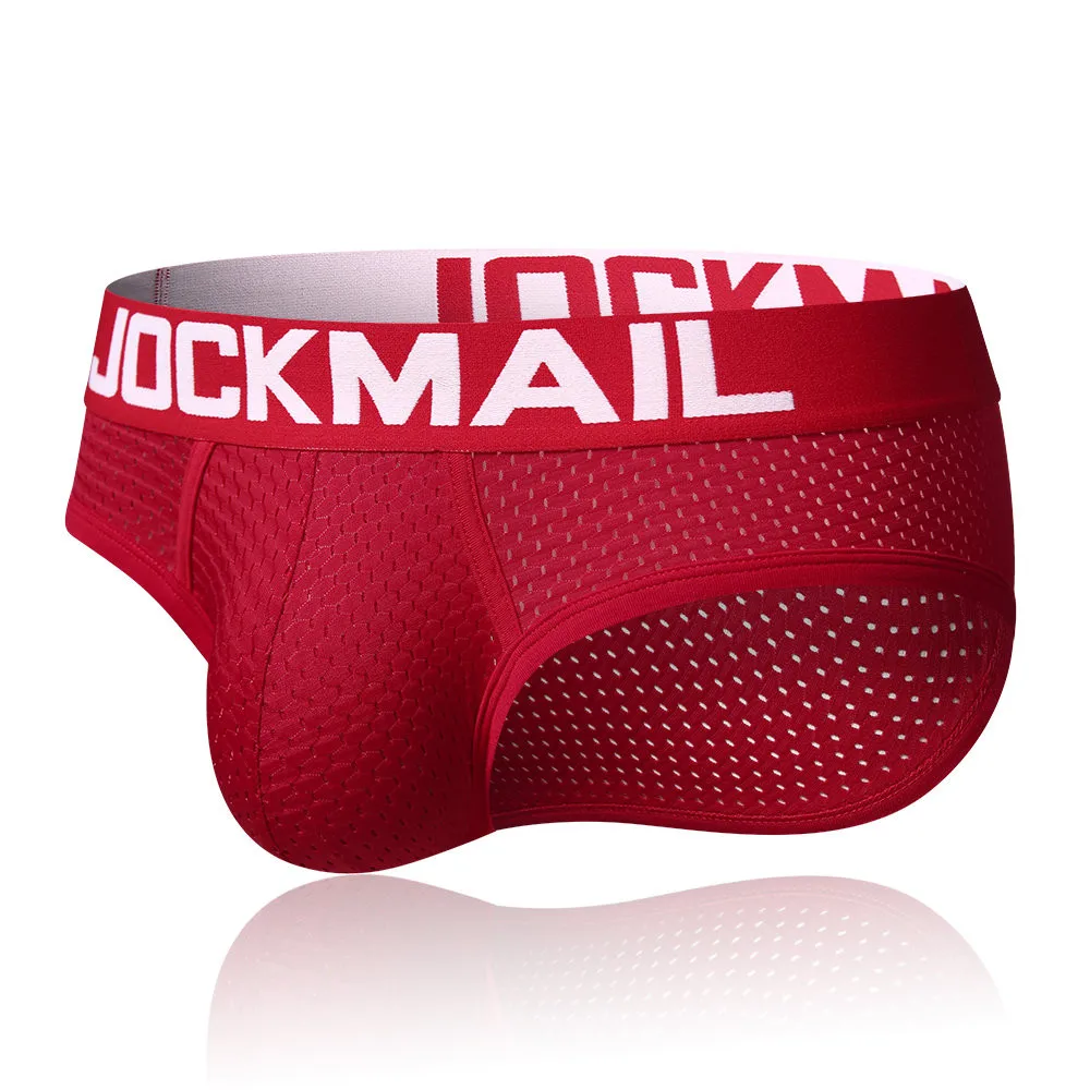 Трусы брифы Jockmail мужские нижнее белье для большого пениса джоки сетчатые трусы