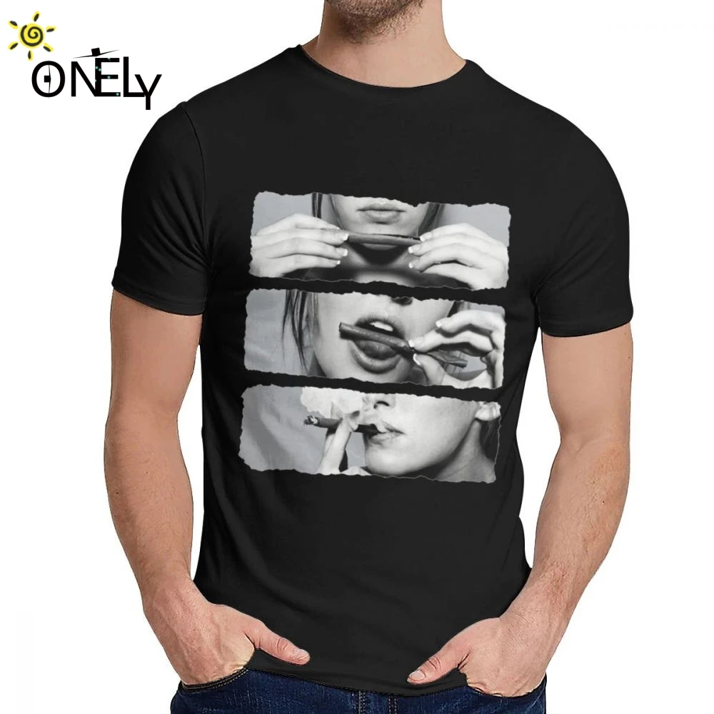 Ретро секс рулон Lick трава футболка подол дымчатый Блант комбинированная |