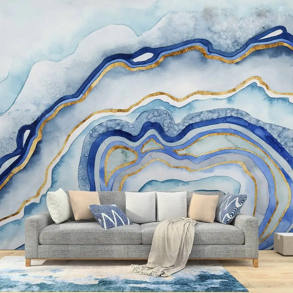 3D обои абстрактное искусство Агат граффити ТВ фон обои дизайн интерьера стены покрытие для гостиной спальни
