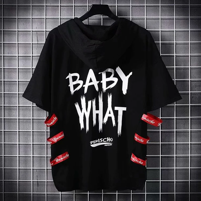 

Men's Hoodies Male Casual Sweatshirts Men Kpop Style Streetwear Sweatshirt Short sleeve Tops Hot 2020 Fashion Hip Hop Hoodies